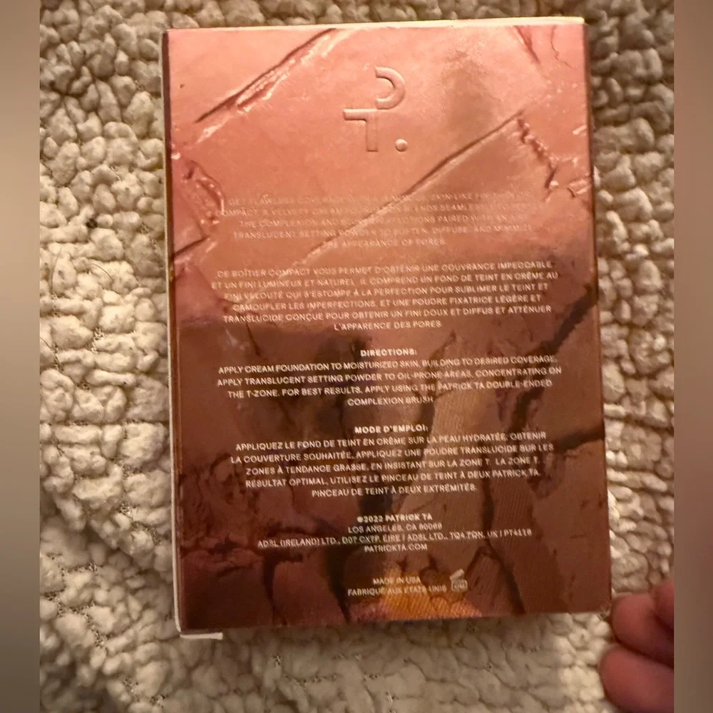 🖤2/$50 PATRICK TA Major Skin Crème Foundation & Finishing Powder Duo - Tan 1